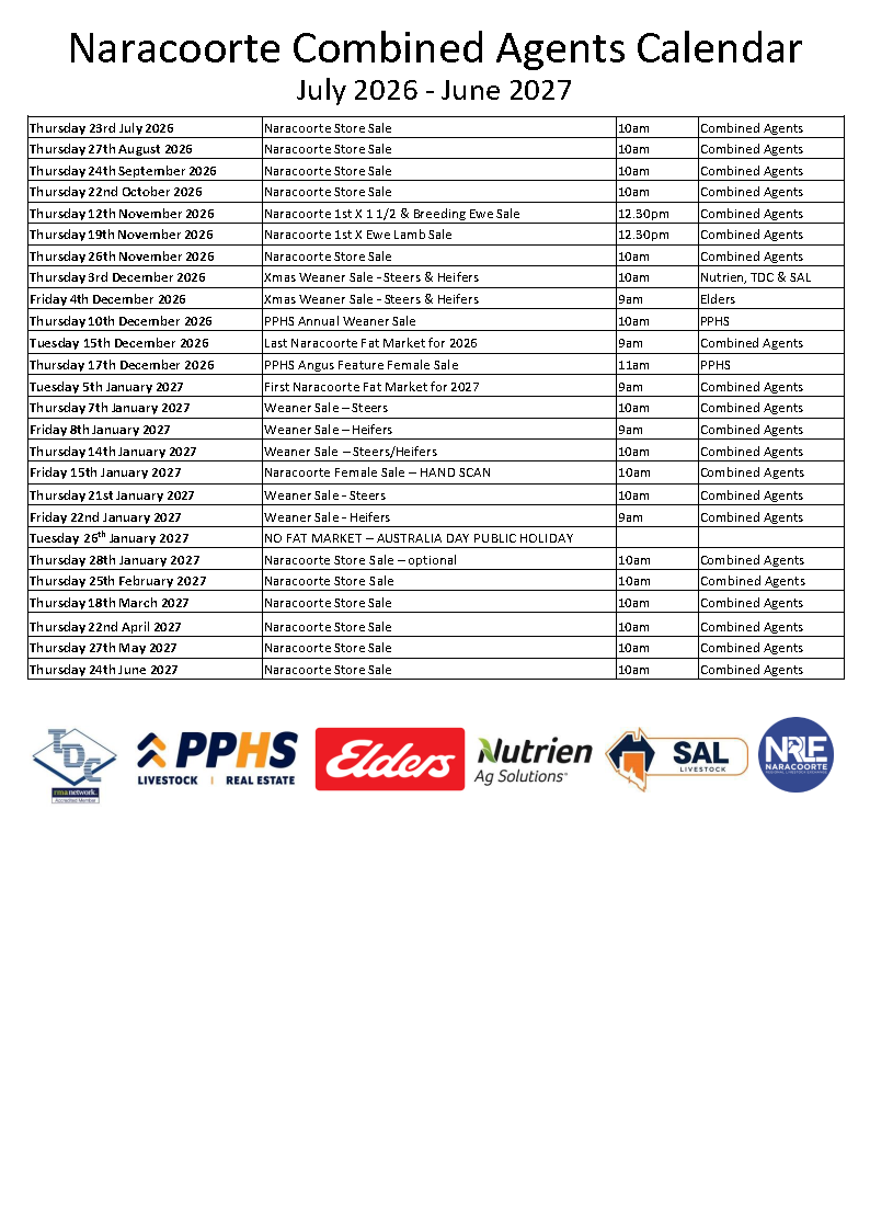 NRLE sale dates 26-27