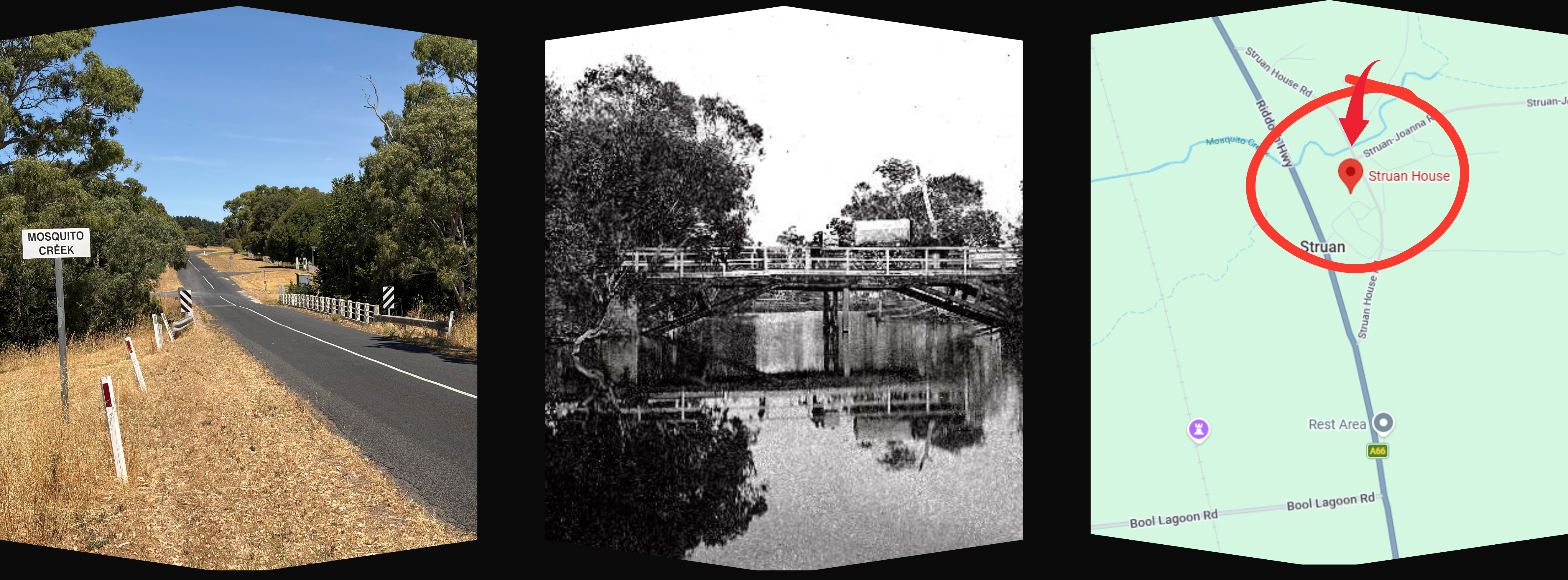 Struan House Road bridge banner